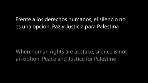 Mensaje de RTVE por la paz y la justicia en Palestina