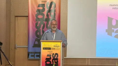 &Aacute;ngel Lara, nuevo secretario general de CCOO./ M. Zapico