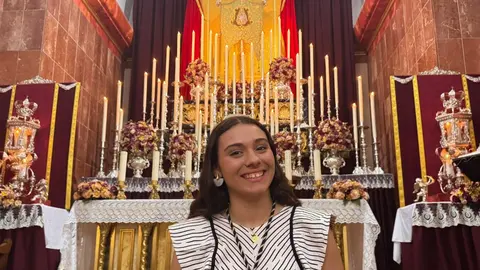 Candela Ayala, pregonera infantil del Roc&iacute;o de Ceuta 2025 / E. Arteaga