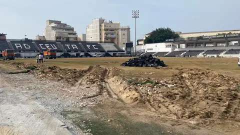 Obras de remodelaci&oacute;n del estadio Alfonso Murube