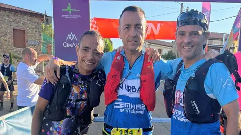 Ismael Dris y el t&aacute;ndem formado por Evaristo Casares y Jorge Rodr&iacute;guez Zamora, en el Ria&ntilde;o Trail Run