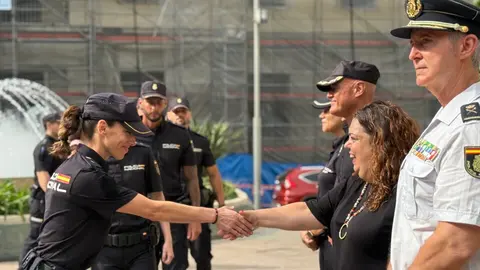 Bienvenida a las 40 nuevos Polic&iacute;as Nacionales en pr&aacute;cticas / M.Zapico