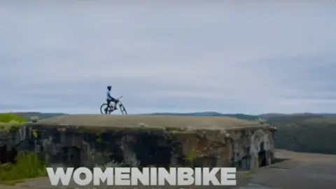 women in bike