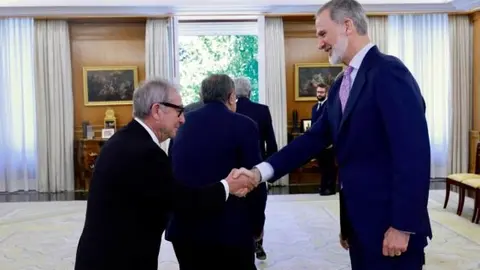 Pedro Mariscal, presidente del Banco de Alimentos de Ceuta, en la audiencia con SM el Rey por el 30&ordm; aniversario de FESBAL / Banco de Alimentos