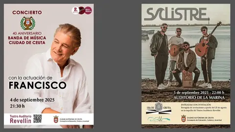 Dos conciertos gratuitos para conmemorar el d&iacute;a de Ceuta