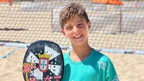 Eliseo Catarecha en la Liga Mapfre de Tenis Playa en C&aacute;diz / Cedida