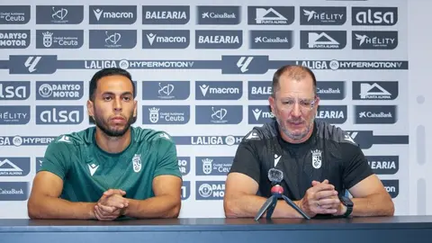 Anuar y JJ Romero, en la rueda de prensa previa al partido ante el Real Valladolid