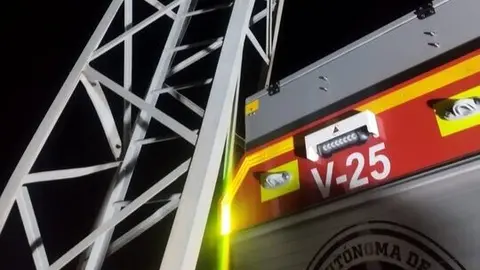 colision bomberos poste c&aacute;maras