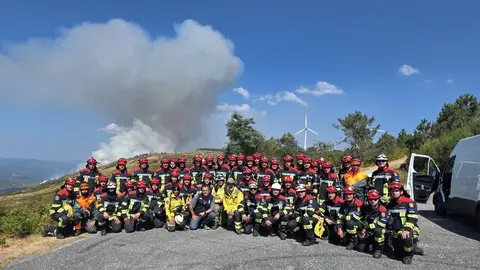 Contingente rumano en Ourense