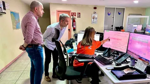 Visita del PSOE al 112