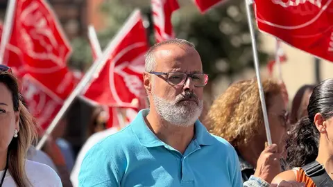 &Aacute;ngel Lara (CCOO)  / M.Zapico