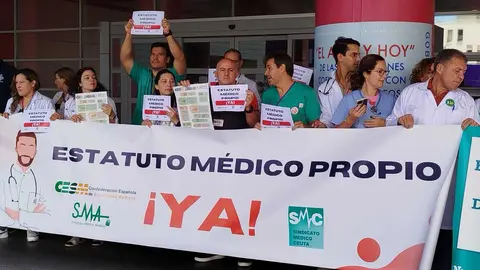 Huelga m&eacute;dicos estatuto marco