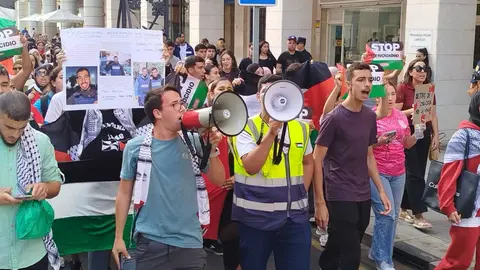 Manifestaci&oacute;n estudiantil por Palestina / S.I
