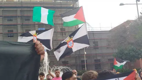 Manifestaci&oacute;n estudiantil por Palestina / S.I