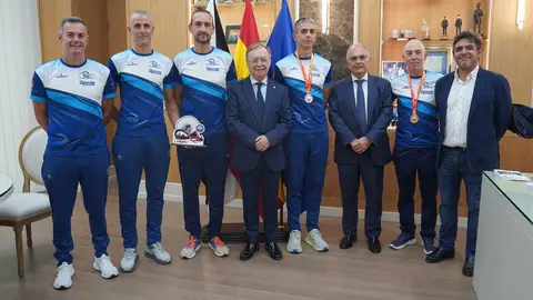 Recepci&oacute;n de Juan Vivas al equipo San Urbano por su oro en el Campeonato de Espa&ntilde;a BTT