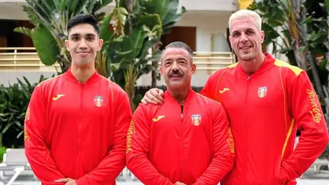 Miguel V&aacute;zquez, Jos&eacute; Mar&iacute;a Rivas y Javier Soto