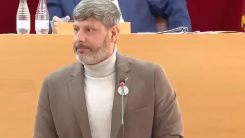 Mohamed Mustafa durante su intervenci&oacute;n