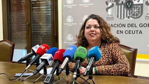 Cristina P&eacute;rez durante la comparecencia
