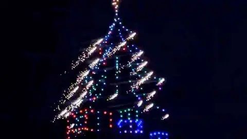 Espect&aacute;culo de luces con drones