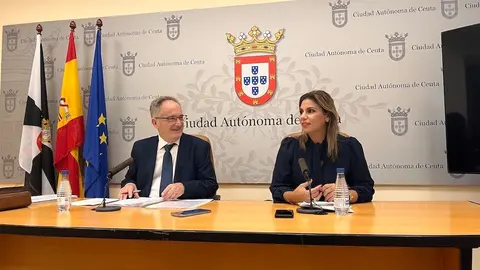  Jesús Lopera (Ingesa) y Nabila Benzina en una comparecencia conjunta./archivo 