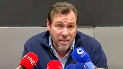 &Oacute;scar Puente, durante su comparecencia de prensa