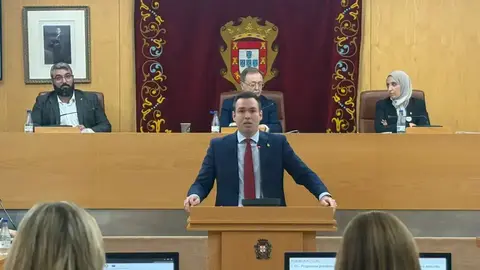  Verdejo durante la defensa de su propuesta./Alma Palomino 