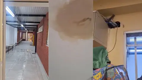 Goteras en el CEIP Juan Morej&oacute;n
