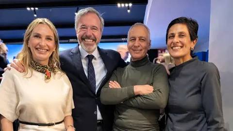 Cristina D&iacute;az, Abdelhakim Abdeselam y Kissy Chandiramani