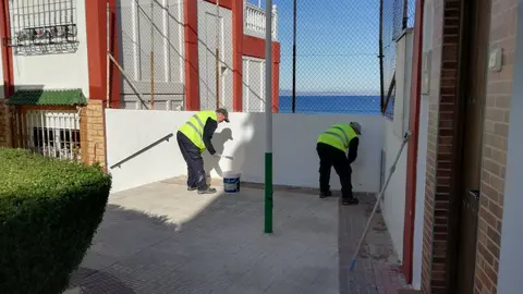 trabajadores del plan de empleo de la ciudad