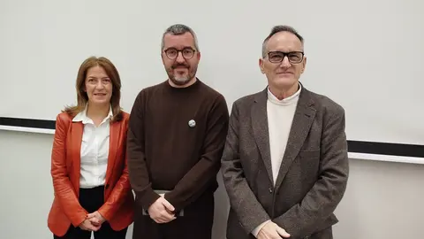 Isabel Mu&ntilde;oz, Javier Padilla y Jes&uacute;s Lopera