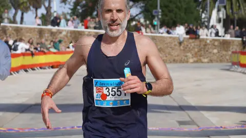 Llegada de los 20 kil&oacute;metros de la Cuna de la Legi&oacute;n Alberto Su&aacute;rez