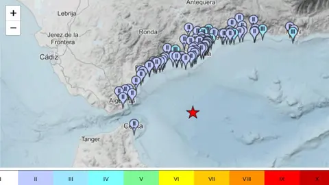 Mapa del terremoto / IGN
