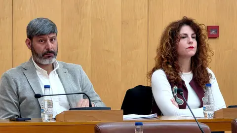  Los diputados de Ceuta Ya! durante la sesi&oacute;n plenaria de este martes / Laura Ortiz 