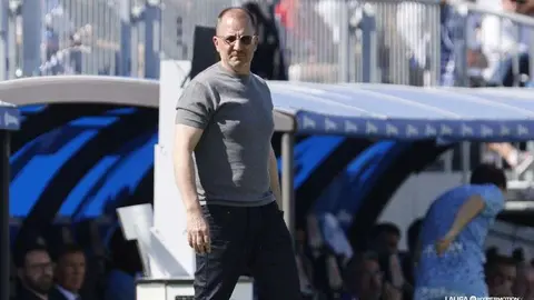 Jos&eacute; Jun Romero, entrenador de la AD Ceuta / Liga Hypermotion