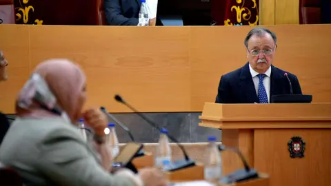  El presidente de la Ciudad durante su intervenci&oacute;n inicial en el Debate del Estado de la Ciudad 