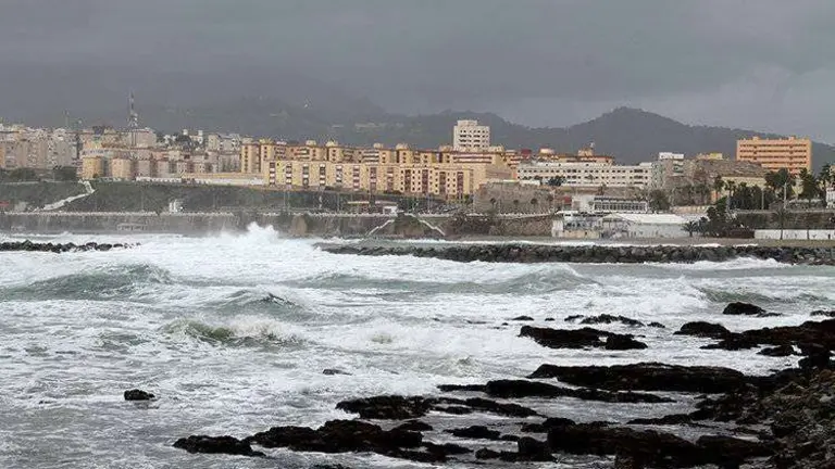 ceuta vista temporal mar