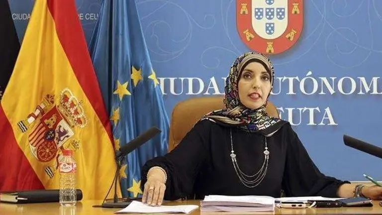 La presidenta de MDyC, F&aacute;tima Hamed, en una rueda de prensa (C.A./ARCHIVO)