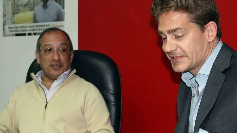 Los presidentes de la CECE, Bhagwan Dhanwani, (izqda.) y la C&aacute;mara, Karim Bulaix (C.A./ARCHIVO)