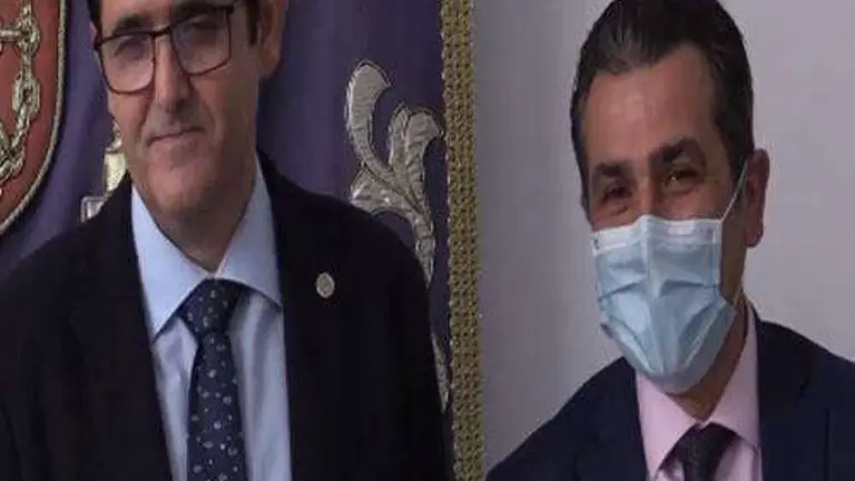De Alba (izquierda) y Rontom&eacute;, en un acto p&uacute;blico (C.A.)