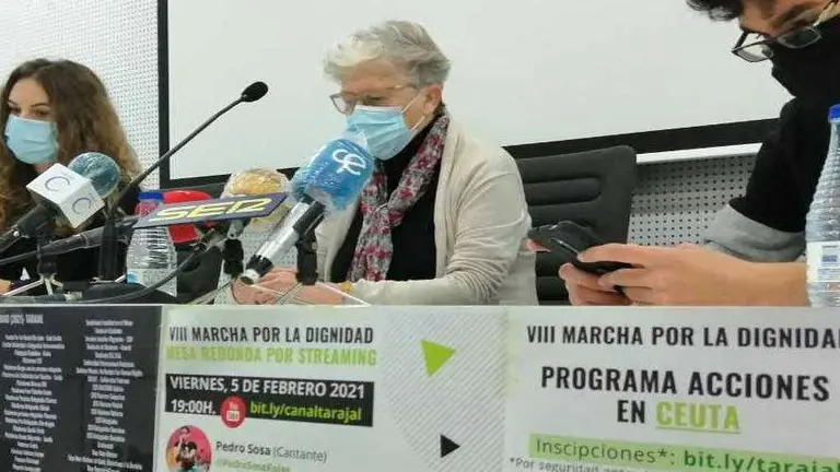 Rueda de prensa de los actos de la VIII Marcha por la Dignidad (C.A.)