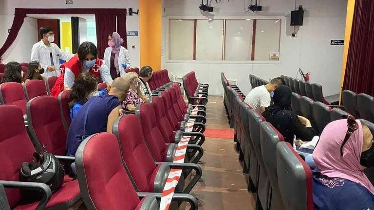Punto de vacunaci&oacute;n habilitado en el Palacio de la Asamblea (CEDIDA)