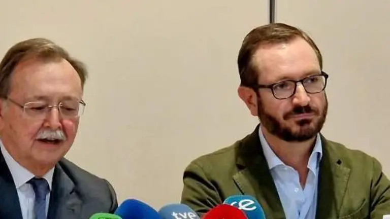  Juan Vivas y Javier Maroto durante su comparecencia de este jueves / Laura Ortiz 