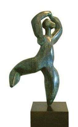 Una de las obras de Laverón en bronce