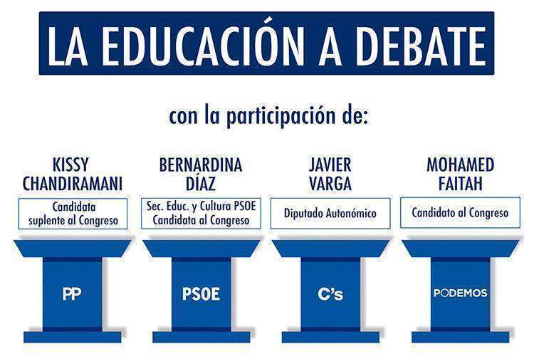CARTEL FAMPA educación debate elecciones