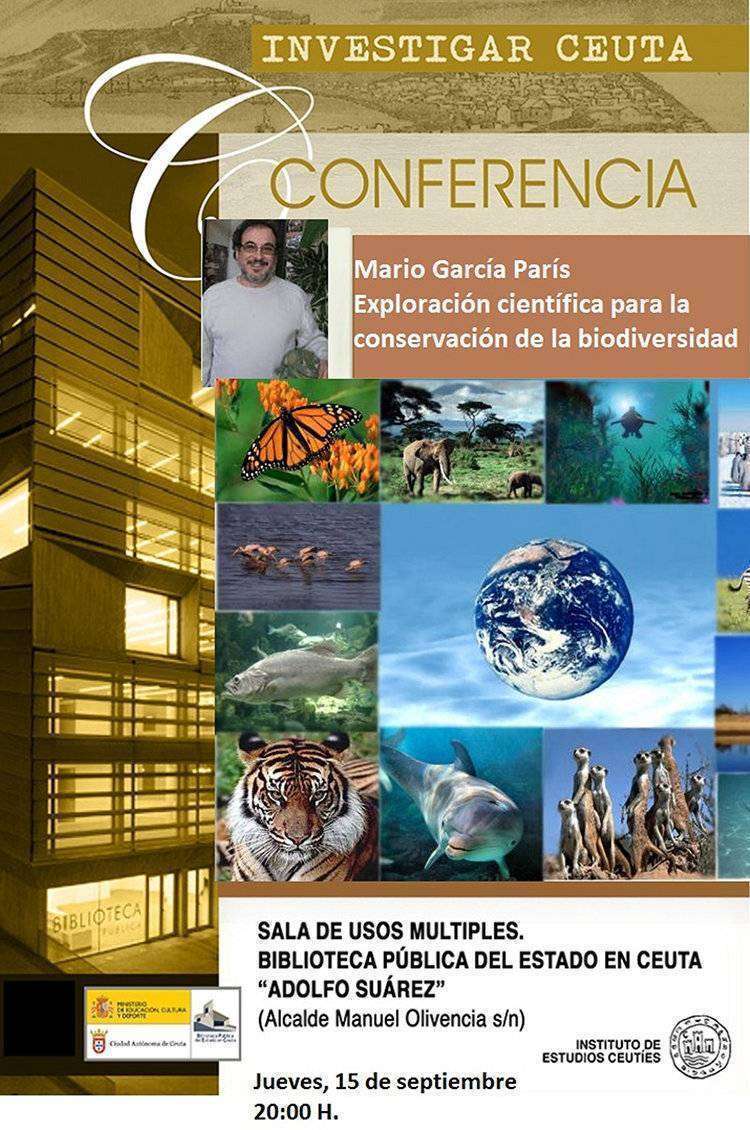 Cartel conferencia Biblioteca