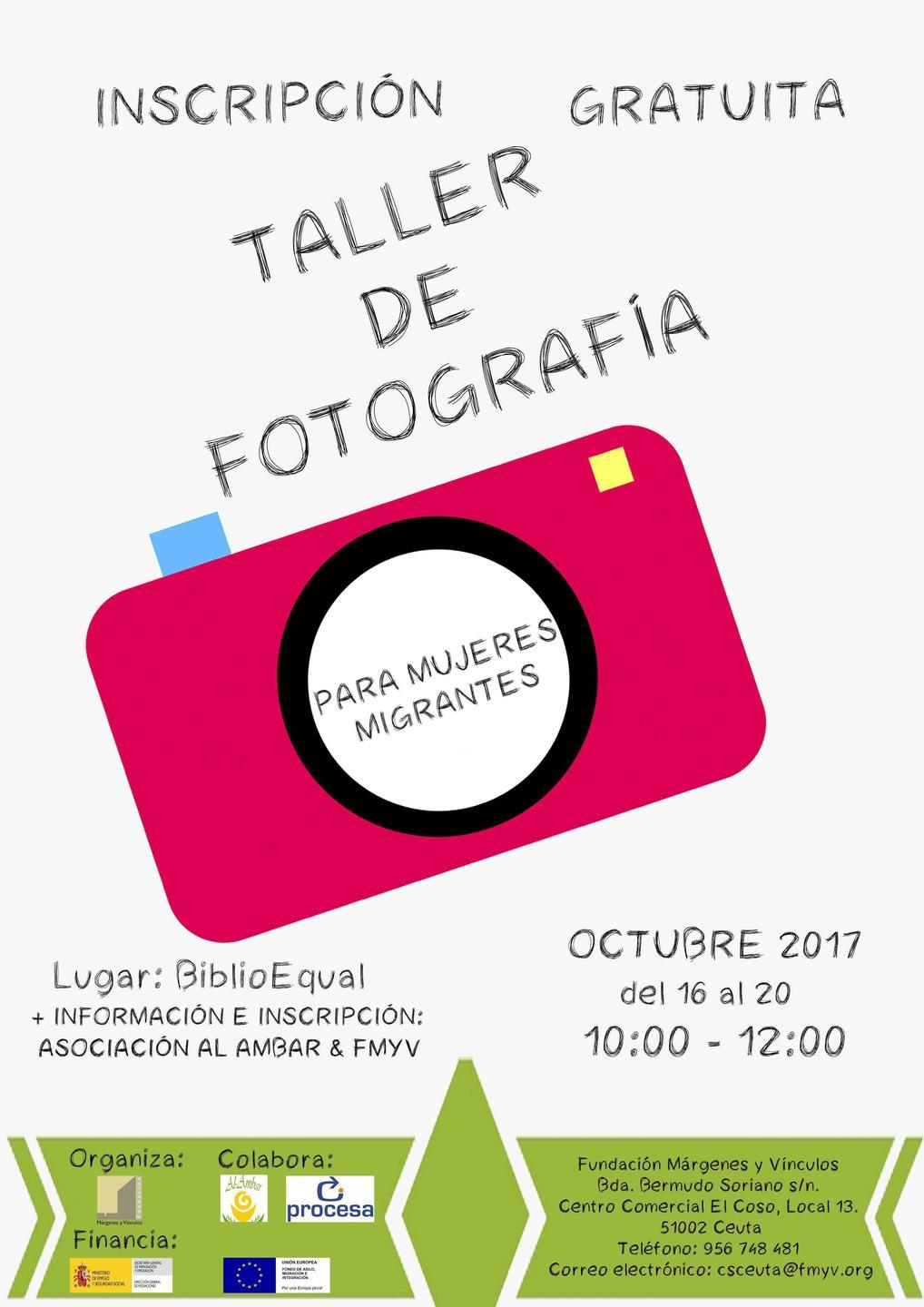 CARTEL TALLER FOTOGRAFIA AL AMBAR