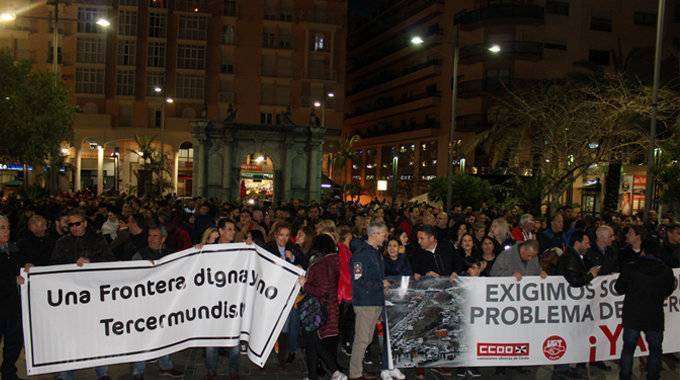 manifestación frontera