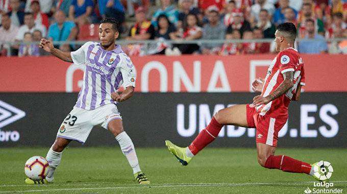 Anuar debutó el viernes en Primera División con la elástica del Real Valladolid