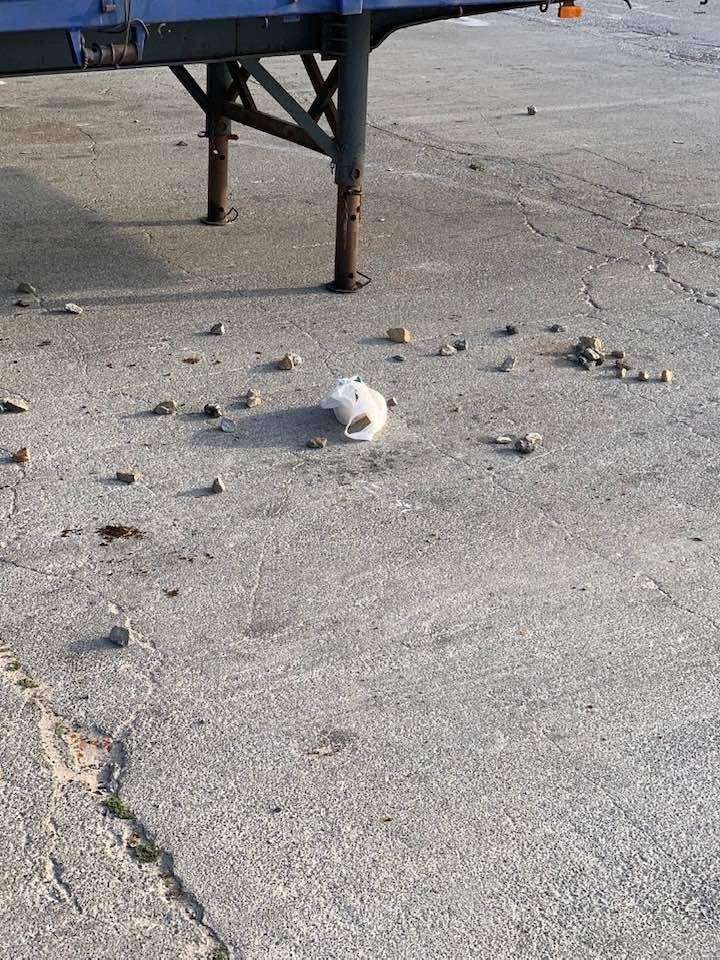 Piedras utilizadas batalla campal puerto