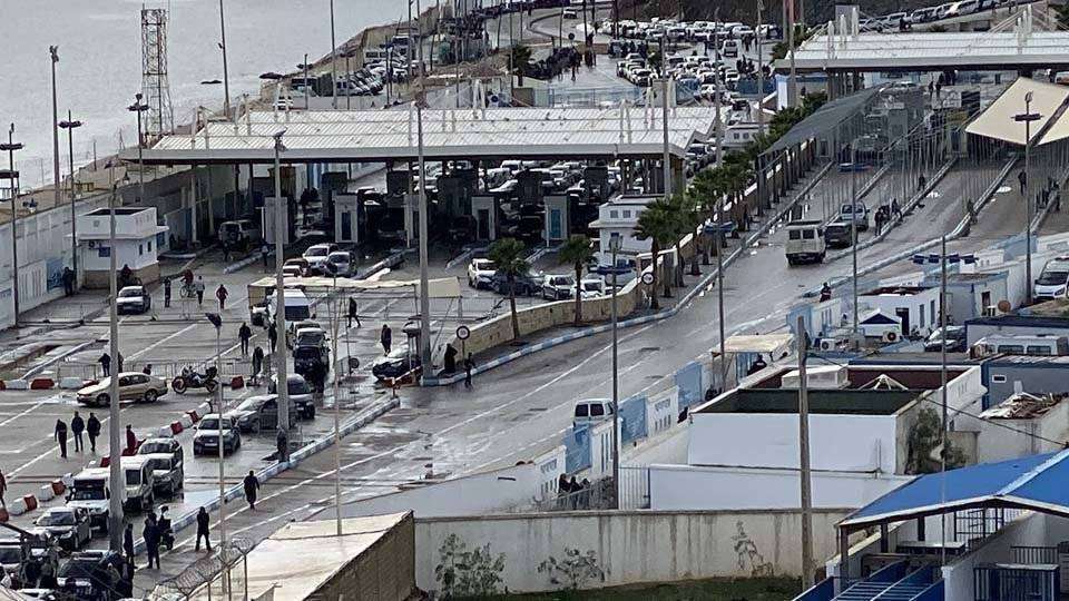 Imagen del paso fronterizo de El Tarajal (C.A.)